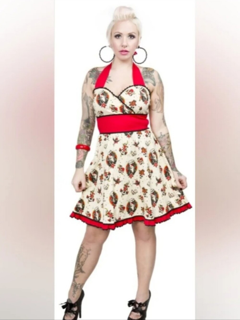 Sourpuss Lost Love Ada Dress, VGUC, Size XL